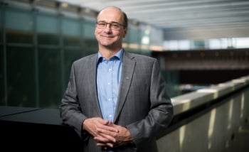 Portrait of Robert Myers in Perimeter Institute's building